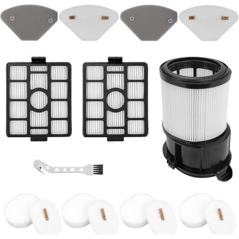 Lot de 11 - Filtre HEPA - Pré-filtre - Pour aspirateur sans fil Shark PowerDetect IP3251EUT IP3252 - Remplacement facile - Multicolore - Taille standard (1/5)