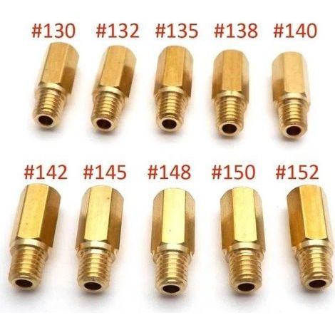 Applicable àInjecteurs principaux pour carburateurs Keihin OKO KOSO PE et PWK FCR (10 pièces par paquet)