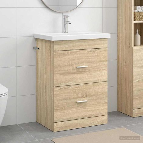 Juego de muebles de baño Roble  61 x 40 x 84,5 cm