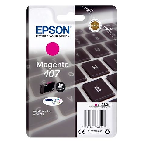 Epson 407 cartouche couleurs séparées pour imprimante jet d'encre - magenta