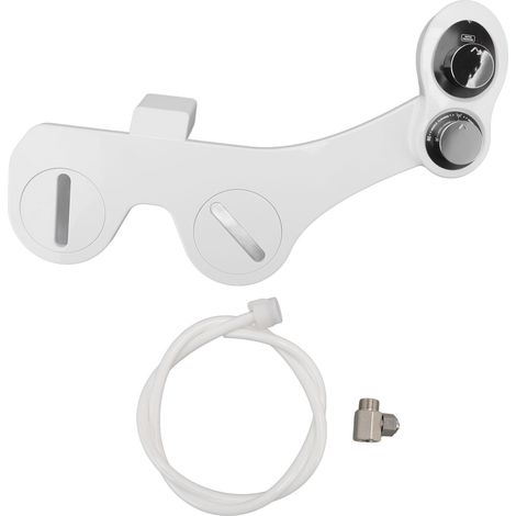 Douchette de toilette avec bidet intégré, eau froide, 2 buses rétractables, nettoyage avant et arrière (1/5)