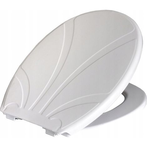 Asiento de inodoro universal Lotos, blanco