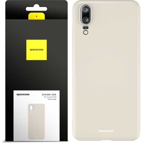 Funda de silicona Spacecase para Huawei P20 color hueso (1/5)