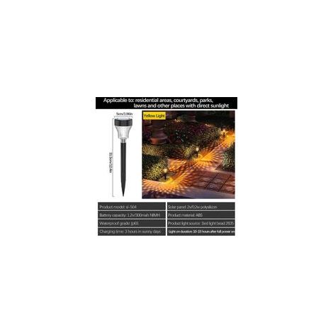 Lot de 2 lampes solaires LED décoratives pour jardin extérieur (1/3)
