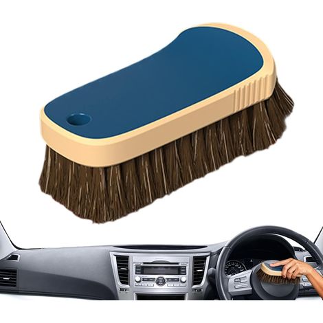 Brosse de nettoyage pour intérieur de voiture Outil de nettoyage automatique en poils de cheval Brosse à poussière pour intérieur de véhicule Pour propriétaires de voitures, camions, SUV (1/5)