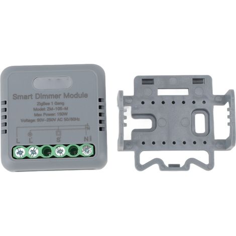 Ortviai Interrupteur intelligent pour éclairage 1 voie Zigbee Tuya, commande vocale/app/timer, 10 A, 90-250 V AC (1/5)