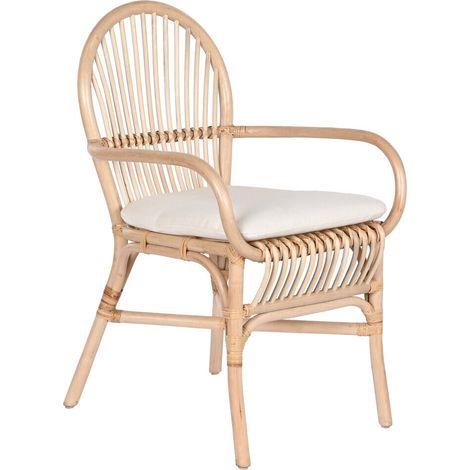 Silla Ratan 57X60X90 Con Cojin Natural Natural (1/5)
