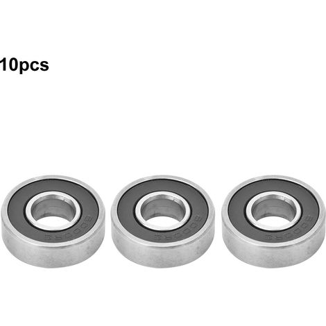 Lot de 10 mini roulements 6000RS haute précision pour poinçonnage de pièces industrielles en acier au carbone, 10 x 26 x 8 mm (1/5)