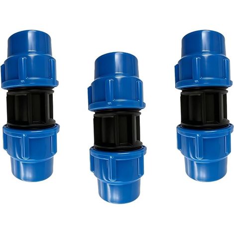 25mm x 25mm PE Elbow Fitting 90 Degree Elbow Fitting PE Pipe for Water Pipe PE80 PE100 Compression Plumbing Connector PN16 Irrigation and Drinking Water Fitting (1/5)