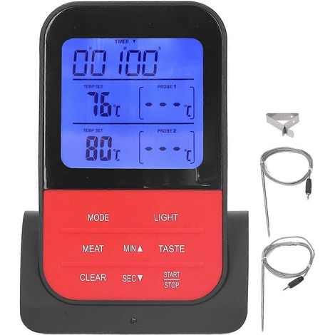 Digitales Fleischthermometer mit Sonde, Fernbedienung und Sofortanzeige für die Küche (1/4)