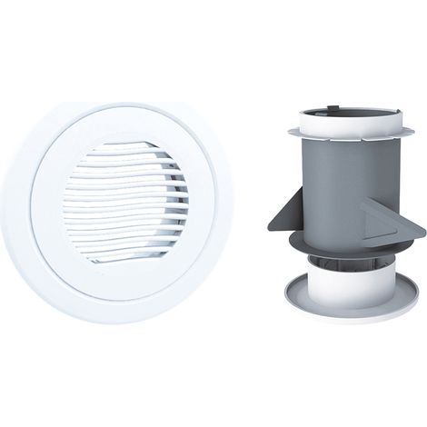 Bouche d'extraction et insufflation réglable D 125 mm - AXELAIR - BR125