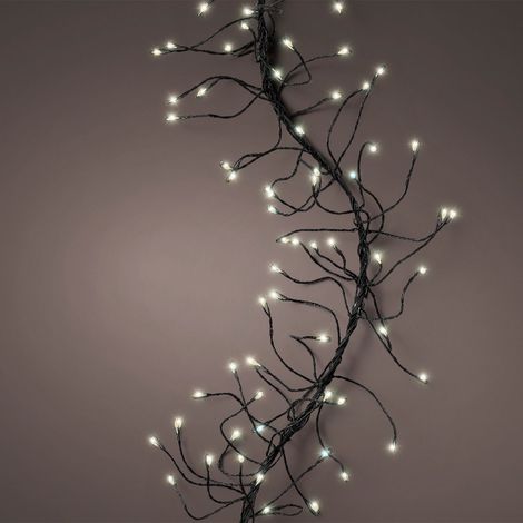 Serie di luci di natale a microLED con giochi di luce da 9 m -Bianco Freddo (1/2)