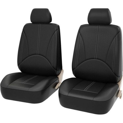 Housses de siège auto 4 pièces, housses de protection universelles en cuir respirant, accessoires d'intérieur pour SUV (1/5)