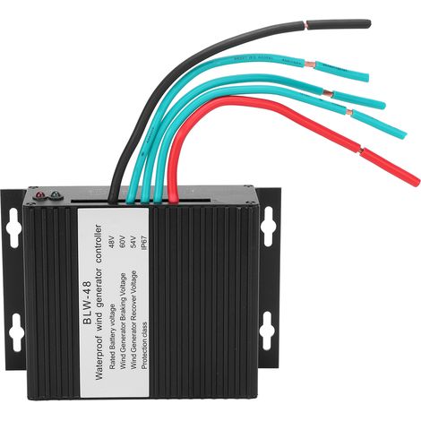 Régulateur de charge pour batterie d'éolienne FO5‑48V 500W, étanche IP67, contrôleur de charge solaire/éolienne (1/5)