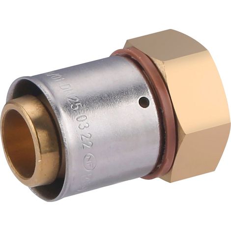 Raccord femelle écrou libre à sertir pour tube PER NOYON & THIEBAULT Ø25 - F20x27 (3/4) (1/5)