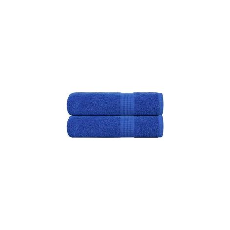 Asciugamani da bagno FROGN, set da 2, blu, 70 x 140 cm, 360 g/m² - Crezuo (1/4)
