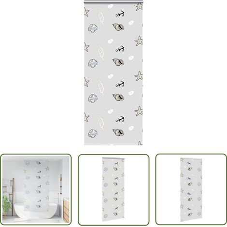 vidaXL Store enrouleur de douche avec cassette largeur du tissu 96 cm (1/5)