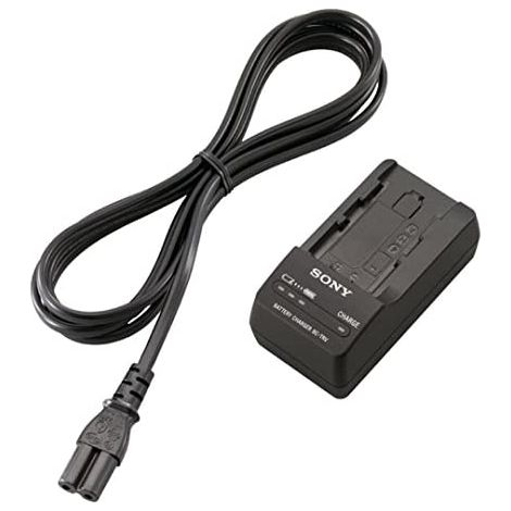 Sony BCTRV Caricabatterie da Viaggio Compatto Multitensione 100-240 V LED a 3 Fasi per Batterie Serie P H V colore Nero (1/5)