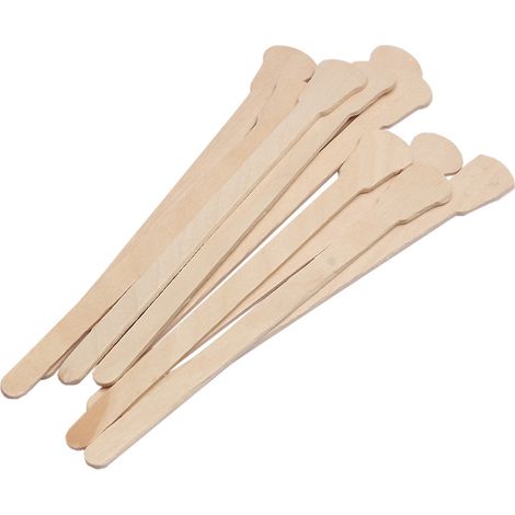 Lot de 50/100 Bâtonnets en Bois pour Cire, Spatules d'Application, Idéals pour Épilation Sourcils, Nez et Visage, Bâtons Fins Jetables (1/5)