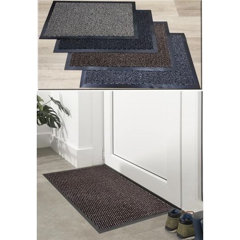Paillasson en Moquette avec Caoutchouc antidérapant et imperméable pour extérieur et intérieur (1/5)