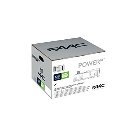 Faac power kit 106746445 green con due attuatori , motore interrato per cancello a battente