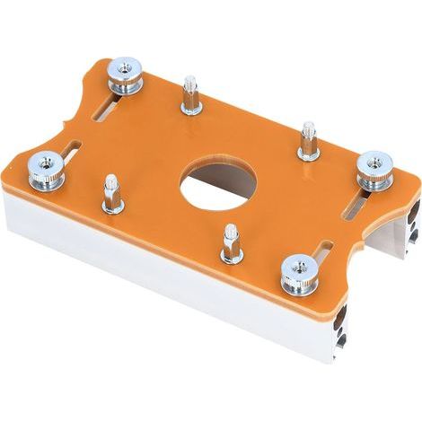 Kit de plaque d'insertion de Table de routeur en alliage d'aluminium, fente de positionnement pour le travail du bois, retournement pour Machine de découpage (1/5)