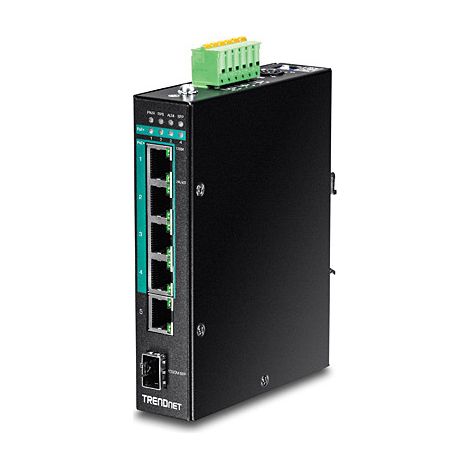 TRENDnet Industrie Switch 6 Port Gbit ManagedL2+ PoE+ Metall (TI-PG541I)