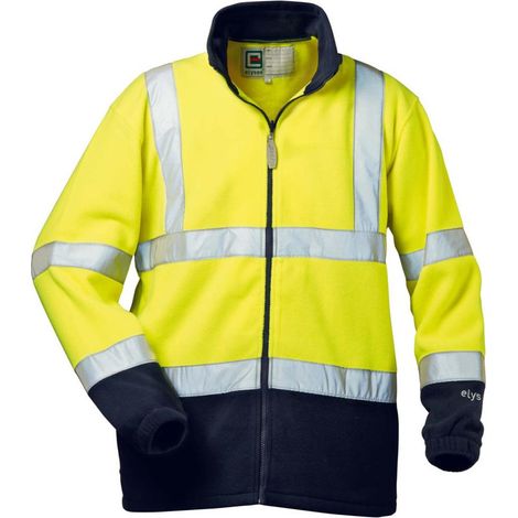 Gr .3XL (66/68) VALENTIN WARNSCHUTZFLEECEJACKE gelb VALENTIN HIGH VIS FLEECE (1/3)