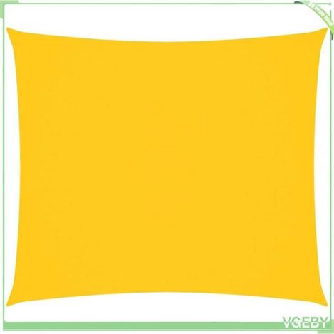 Voile de parasol - FAFEICY - 135590 - Rectangulaire 2,5x3 m - Jaune - Tissu Oxford PU anti-UV (1/5)