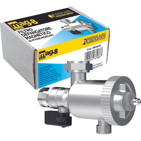 Filtro defangatore magnetico in ottone nichelato