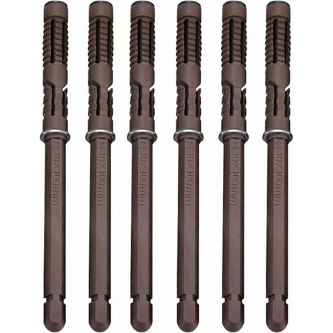 [6 pièce] Ø10x100 mm Concealed Flottant Support de Tablette Montage Mural Supports étagères - Lourd Devoir Support Invisible Supports à Tablette Cachés pour DIY Etagères Murale Conseil Flottant