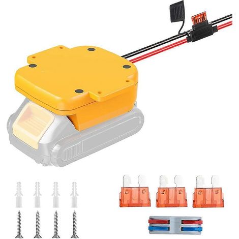 Un adaptateur secteur USB Type-C compatible avec les voitures télécommandées DIY telles que DeWal, doté d'un fusible de 40 ampères, et pouvant se connecter à des voitures jouets électriques et à des b (1/5)