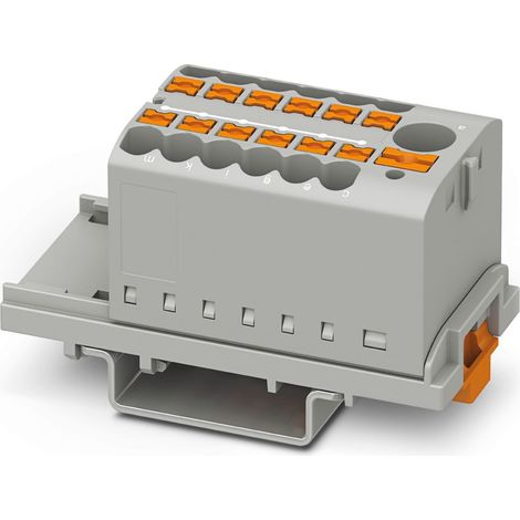 PHOENIX CONTACT Bloc de distribution, 3273088, PTFIX 6/12X2,5-NS35 GY