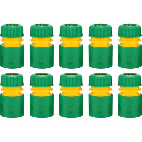 10 Stück 1/2"-Schnellkupplungen für Gartenschläuche und Bewässerungssysteme mit Gewinde