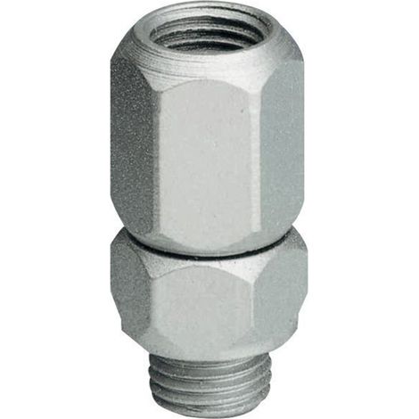 Raccord tournant UMETA 140° G20 1/8 avec connexion 1/8" et conception compacte.