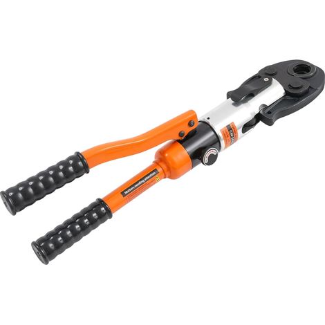 Pince à sertir, Force de sertissage de 10T, Compatibilité des matrices polyvalente, Orange (1/2)