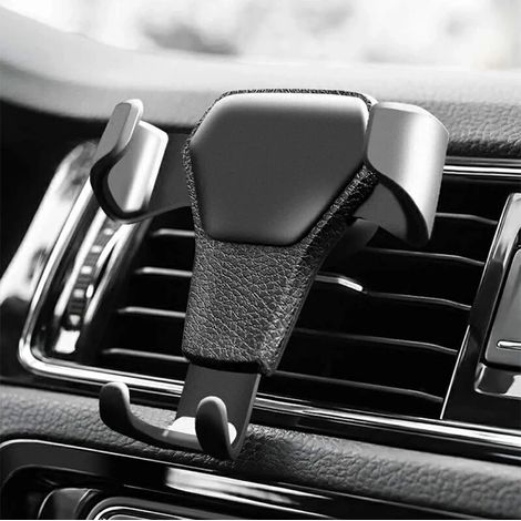 Support universel pour téléphone portable avec fixation pour grille d'aération, compatible avec les accessoires de voiture et les supports pour iPad et autres appareils mobiles. (1/4)