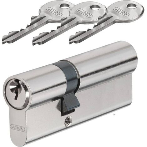 Cylindre de Securite ABUS E50 Profil Europeen Anti-Crochetage Anti-Percage 3 Cles Toutes Dimensions Taille - 30x60mm (1/5)