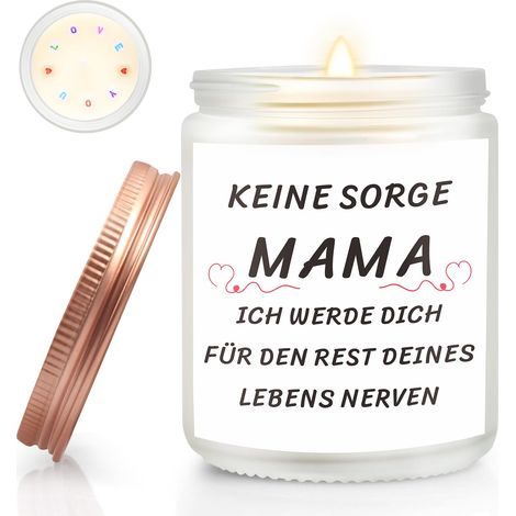 Candela profumata Mamma, Legno di Sandalo, Festa della Mamma (1/4)