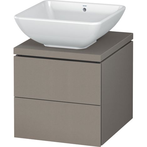 Mobiletto Duravit L-Cube per console, larghezza 720mm, profondità 477mm, 2 cassetti, colorazione: Terra Opaco - LC580601414 (1/5)