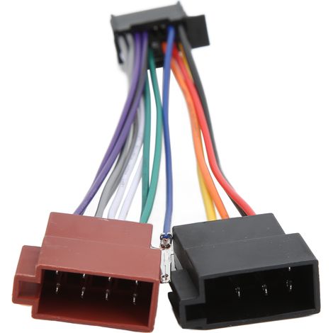 Connecteur adaptateur stéréo de faisceau de câblage autoradio ABS 16 broches pour modèles Pioneer 2003 et ultérieurs. (1/5)