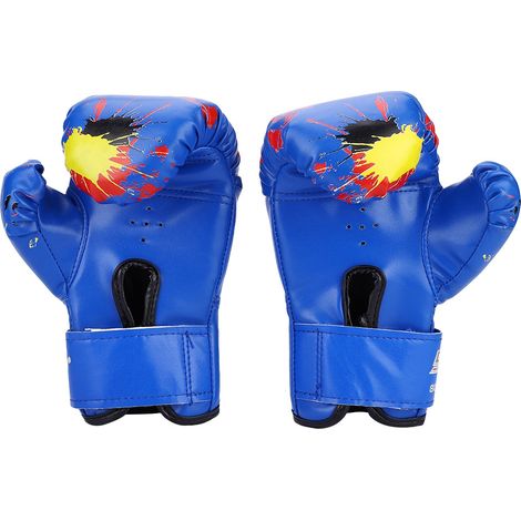 Gants de boxe pour bébés filles et garçons, gants d'entraînement de boxe pour enfants (bleus)