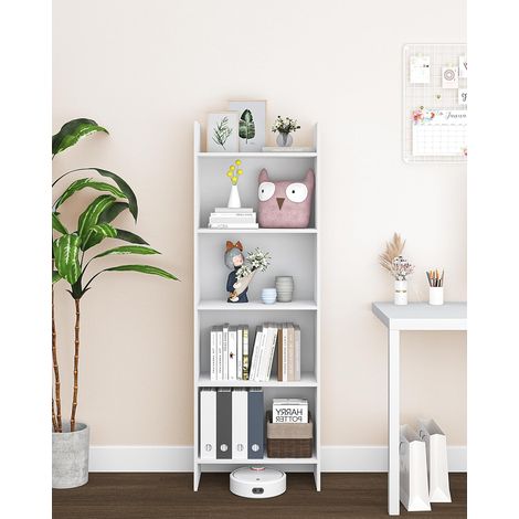 Bibliothèque, 5 Niveaux Meuble de Rangement, Étagère, pour Bureau (1/5)