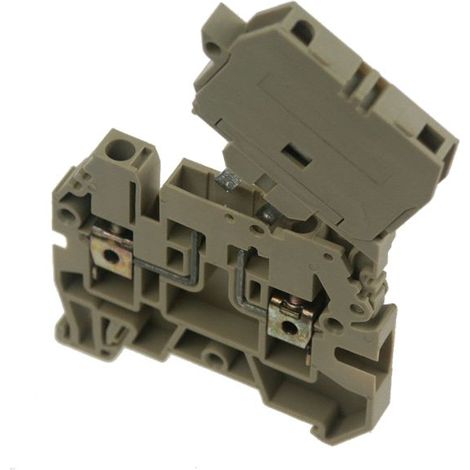 Borne de jonction à fusible 4mm² - sectionnable - à levier - pas 6mm - beige - IMO (1/5)