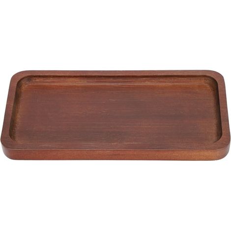 Plateau en bambou pour café, plateau à thé japonais, desserte à fruits pour table basse, grand canapé, service à café (1/5)