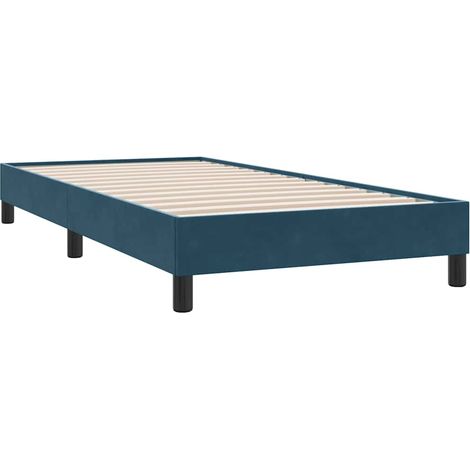 Boxspringbett ohne Matratze Dunkelblau 80x210 cm Samt vidaXL