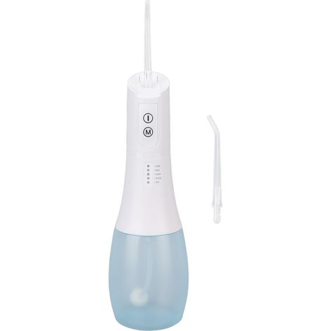 Hydropulseur dentaire électrique IPX7 étanche, rechargeable par USB, sans fil, pour la maison et les voyages (1/5)