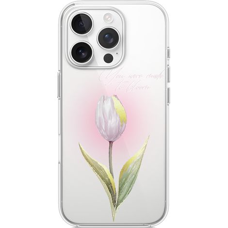iPhone 13 Pro Hülle, transparent, Silikon Flexi, Blumen, Tulpe (1/5)