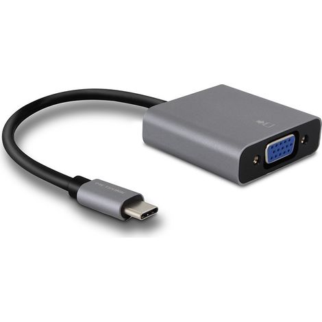 Adaptateur USB-C mâle vers VGA fem. - gris (1/5)