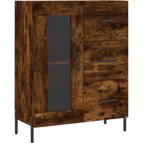 Sideboard Räuchereiche 69,5x34x90 cm Holzwerkstoff vidaXL (1/5)
